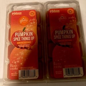 2 NEW Glade Pumpkin Spice Things Up Wax Melts
